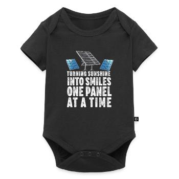 Solar Panel Installer Technician Men Renewable - Baby Premium short-sleeve bodysuit - black - Front