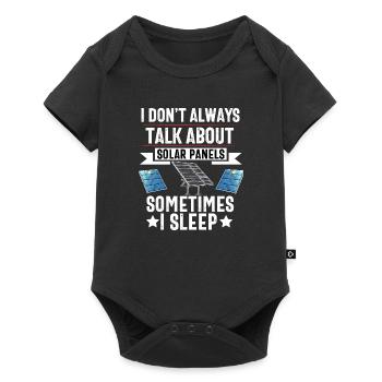 Solar Panel Installer Technician Men Renewable - Baby Premium short-sleeve bodysuit - black - Front