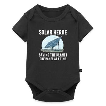 Solar Panel Installer Technician Men Renewable - Baby Premium short-sleeve bodysuit - black - Front