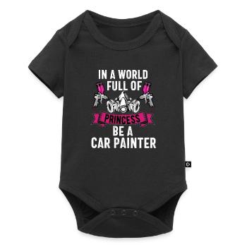 Car Painter Men Dad Boy Auto Body Painter - Baby Premium short-sleeve bodysuit - black - Front