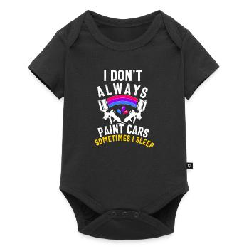 Car Painter Men Dad Boy Auto Body Painter - Baby Premium short-sleeve bodysuit - black - Front