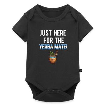 Argentinien Argentinische Flagge Männer Damen Camisa - Baby Premium Kurzarmbody - Schwarz - Vorne