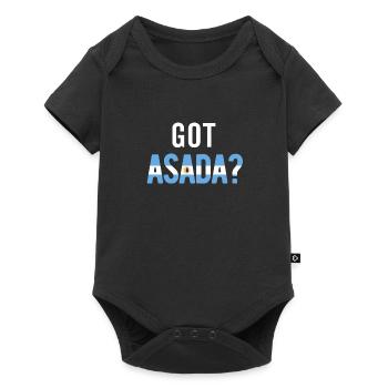 Argentinien Argentinische Flagge Männer Damen Camisa - Baby Premium Kurzarmbody - Schwarz - Vorne