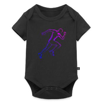 Course féminine Cross Country Running Fitness - Body à manches courtes Premium Bébé - noir - Devant