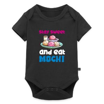 Mochi Japanese Rice Cake Candy Snack Sweet Mochi - Baby Premium short-sleeve bodysuit - black - Front