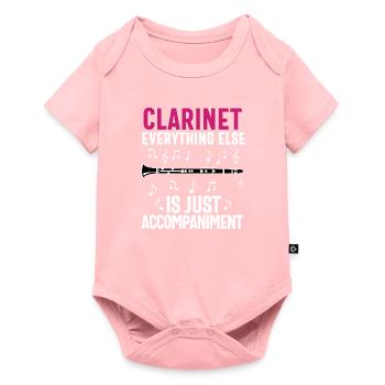 Joueur de clarinette pour fille Femmes Fille Drôle - Body à manches courtes Premium Bébé - rose - Devant