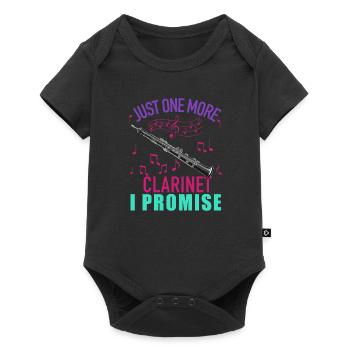Joueur de clarinette pour fille Femmes Fille Drôle - Body à manches courtes Premium Bébé - noir - Devant