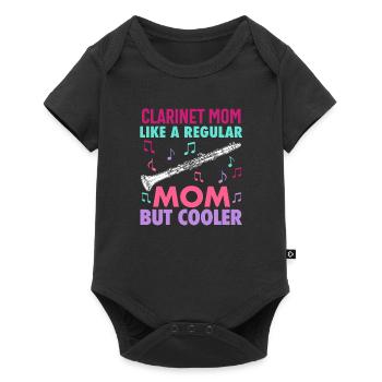 Joueur de clarinette pour fille Femmes Fille Drôle - Body à manches courtes Premium Bébé - noir - Devant
