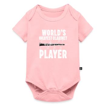 Joueur de clarinette pour fille Femmes Fille Drôle - Body à manches courtes Premium Bébé - rose - Devant