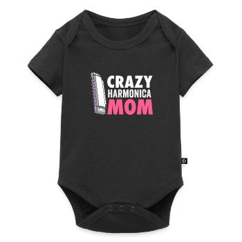 Mundharmonikaspieler für Männer Frauen Lustiger Harmoniker - Baby Premium Kurzarmbody - Schwarz - Vorne