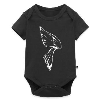 blanc Aile de libellule - Body à manches courtes Premium Bébé - noir - Devant