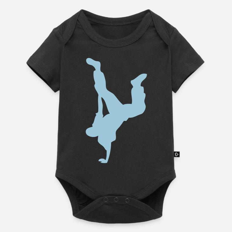 break dance hip hop danseur - Body à manches courtes Premium Bébé - noir