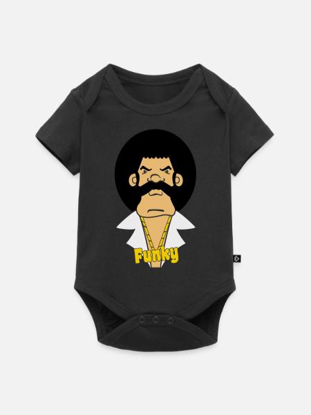 funky - Baby Premium Kurzarmbody - Schwarz