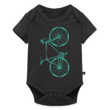 bicycle - Baby Premium short-sleeve bodysuit - black - Front