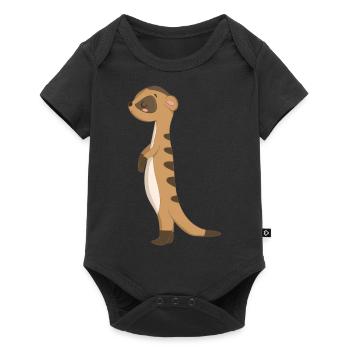 Meerkat Sibossr - Baby Premium short-sleeve bodysuit - black - Front