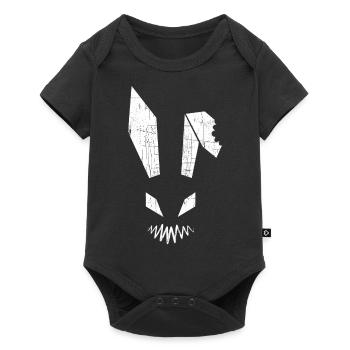 Bunny Awful Halloween Mouth Very Creepy - Baby Premium Kurzarmbody - Schwarz - Vorne