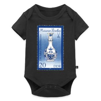meissen porcelain - Baby Premium short-sleeve bodysuit - black - Front
