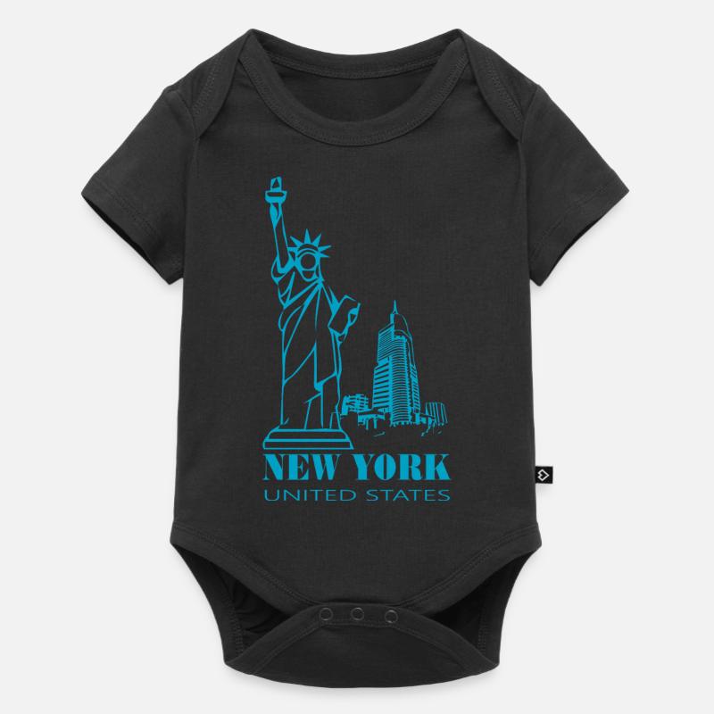 New York - Body à manches courtes Premium Bébé - noir
