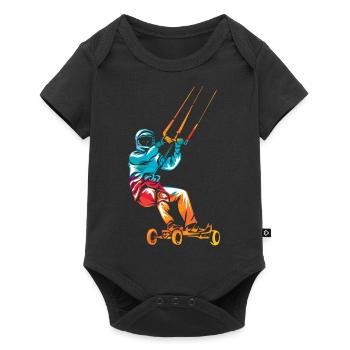 Kite landboarding - Body à manches courtes Premium Bébé - noir - Devant