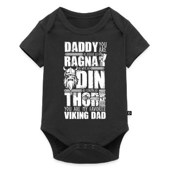 Dad is my favorite Father's Day gift - Baby Premium short-sleeve bodysuit - black - Front