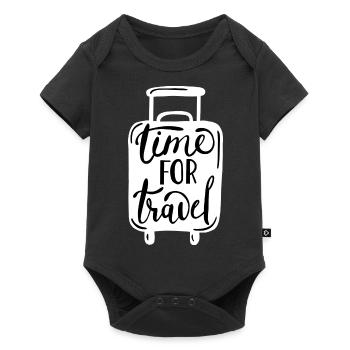 Travel Adventure Travel Freedom - Baby Premium short-sleeve bodysuit - black - Front