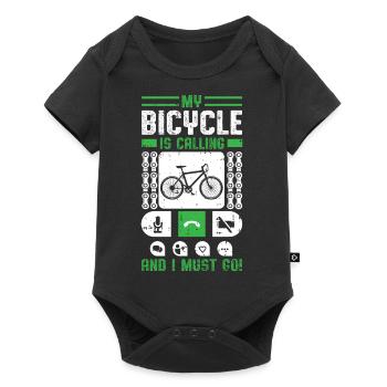 Pour faire du vélo - Body à manches courtes Premium Bébé - noir - Devant