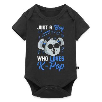 K-Pop - Baby Premium Kurzarmbody - Schwarz - Vorne