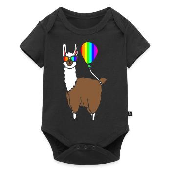 LGBT - Baby Premium Kurzarmbody - Schwarz - Vorne