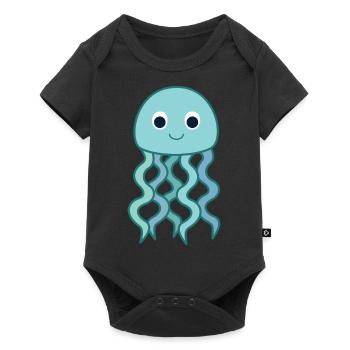 Jellyfish - Baby Premium short-sleeve bodysuit - black - Front
