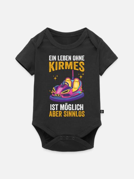 Schausteller Jarmarkt Kirmes Riesenrad - Baby Premium Kurzarmbody - Schwarz