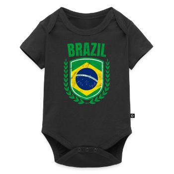 Brésil - Body à manches courtes Premium Bébé - noir - Devant
