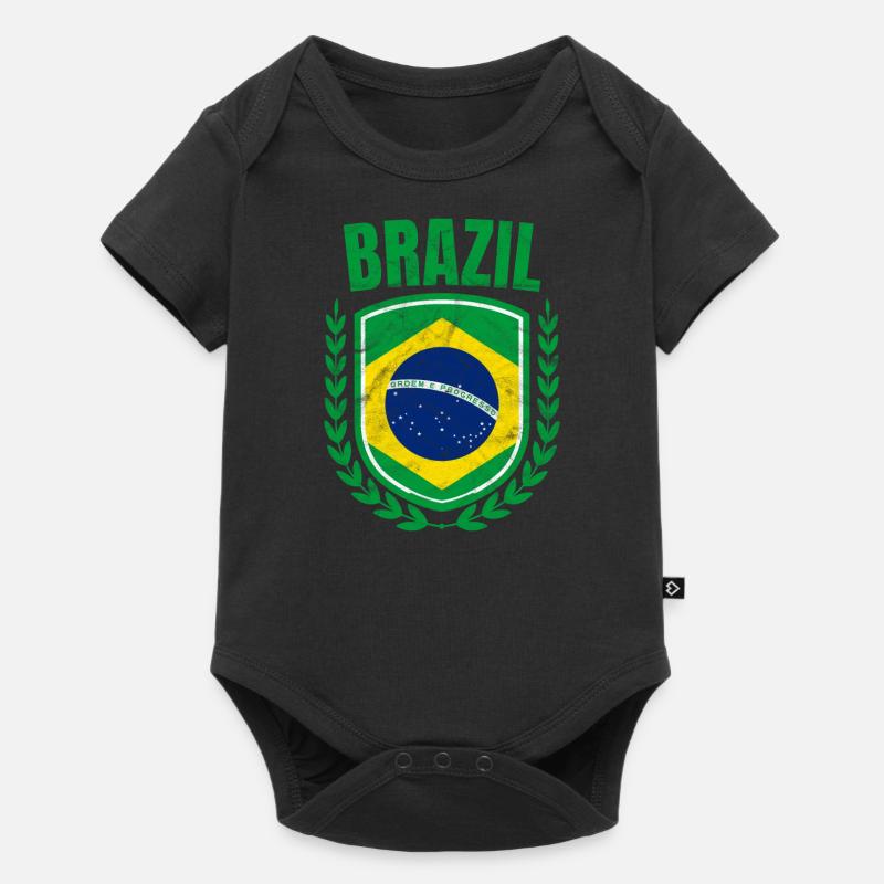 Brésil - Body à manches courtes Premium Bébé - noir