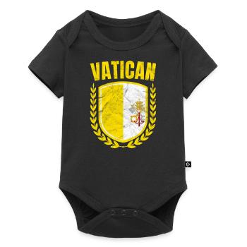 Vatican - Body à manches courtes Premium Bébé - noir - Devant