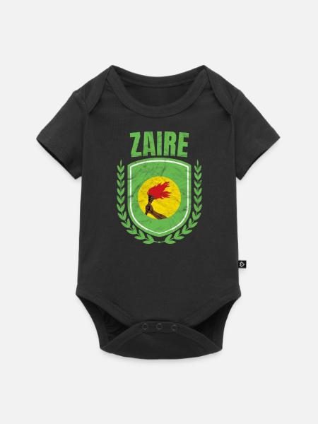 Zaire - Baby Premium Kurzarmbody - Schwarz