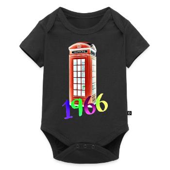 Phone booth Phone 1966 - Baby Premium short-sleeve bodysuit - black - Front