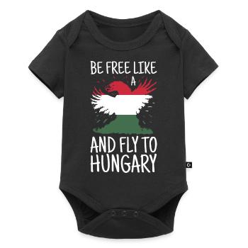 Hungary Flag Hungarian Flag Balaton Hungary - Baby Premium short-sleeve bodysuit - black - Front