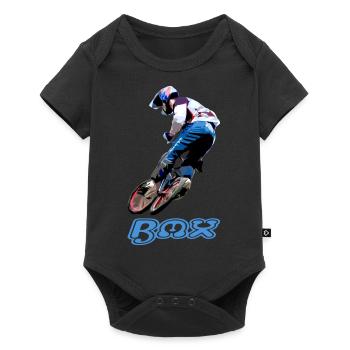 bmx race racing mountain bike motocross - Baby Premium short-sleeve bodysuit - black - Front