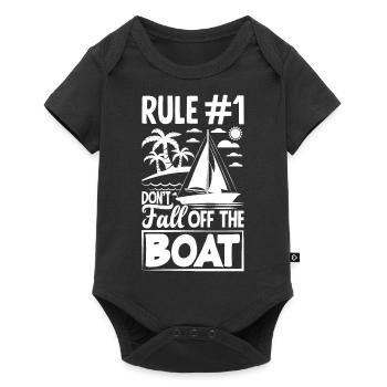Rule 1 Don't Fall Off The Boat for a Seaman - Baby Premium short-sleeve bodysuit - black - Front