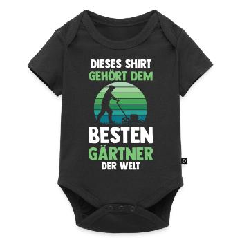 Gärtner Gartenarbeit Hobbygärtner Garten - Baby Premium Kurzarmbody - Schwarz - Vorne