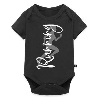 Running Sport Woman Runner Running Running Jogging - Baby Premium short-sleeve bodysuit - black - Front