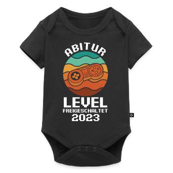 Abiturienten Abschluss Gamer Zocker 2023 Abitur - Baby Premium Kurzarmbody - Schwarz - Vorne