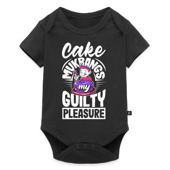 Mukbang and Cake - Baby Premium short-sleeve bodysuit - black - Front