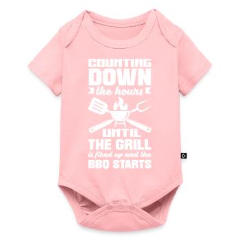 Counting down the hours until the Barbecue starts - Baby Premium short-sleeve bodysuit - rose - Front