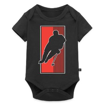 Eishockey Ice Hockey - Baby Premium short-sleeve bodysuit - black - Front