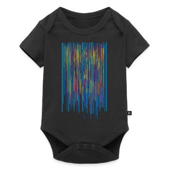 Couleurs Rayures Motif - Structure verticale - Body à manches courtes Premium Bébé - noir - Devant