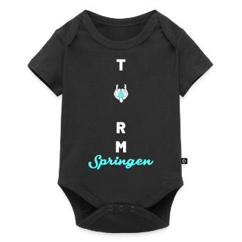 Turmspringenspringen figur - Baby Premium Kurzarmbody - Schwarz - Vorne