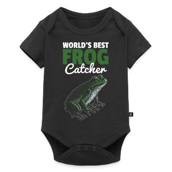 Worlds Best Frog Catcher Cool Toad Herpetologist A - Baby Premium short-sleeve bodysuit - black - Front