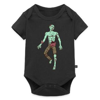 Zombie allongé sur le sol - Body à manches courtes Premium Bébé - noir - Devant