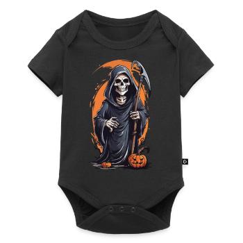 Little Halloween Grim Reaper Funny October - Baby Premium short-sleeve bodysuit - black - Front