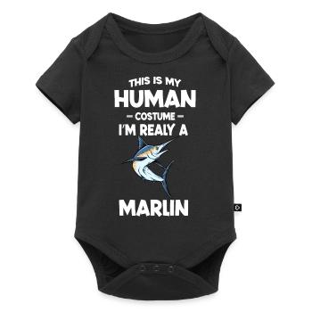 This is My Human Costume I m Really a Marlin - Baby Premium short-sleeve bodysuit - black - Front